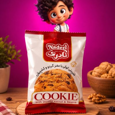 کوکی بامغزگردوکشمش نادری